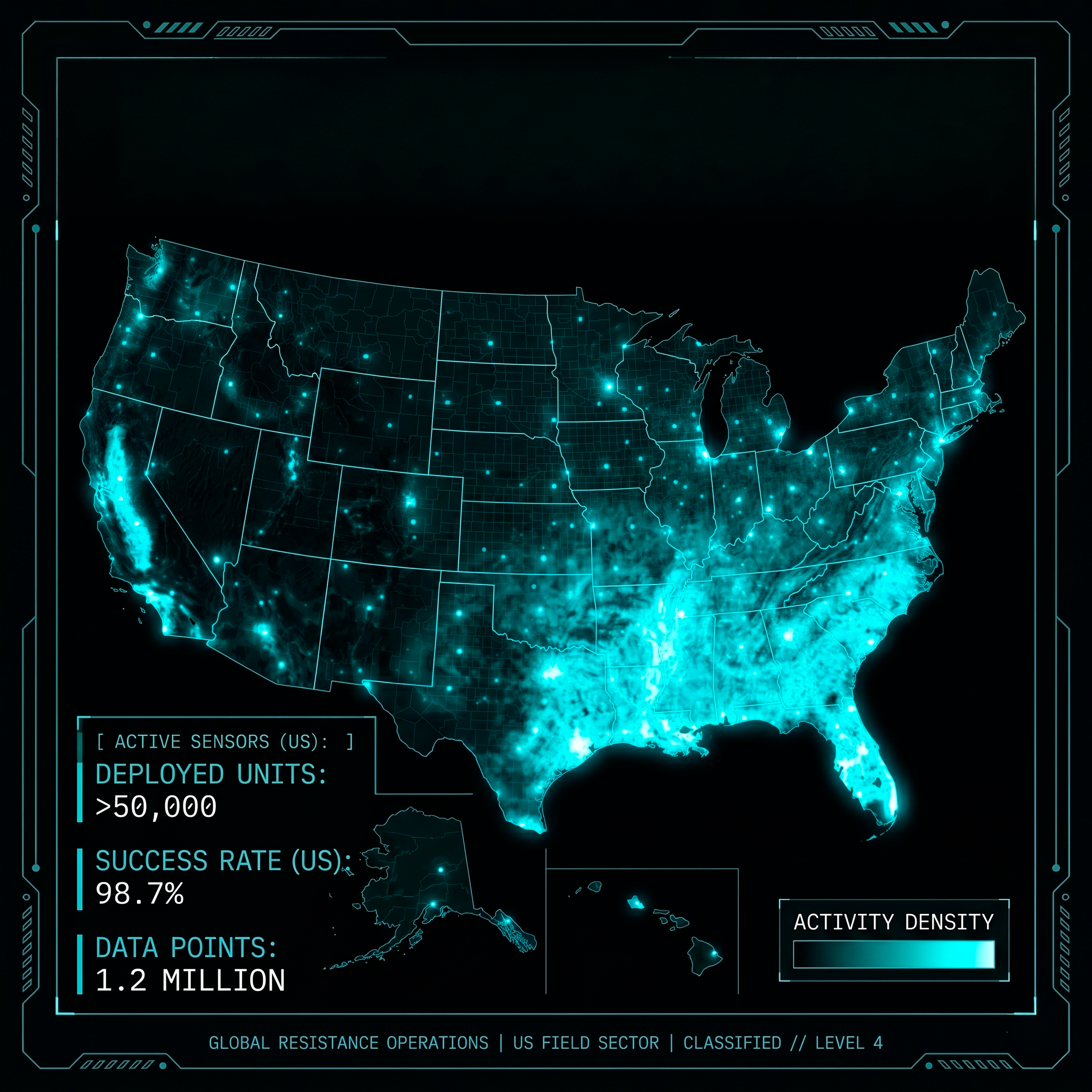 US Mosquito Thermal Activity Map